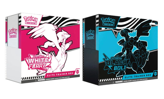 Pokémon Black Bolt and White Flare ETB’s (Set)