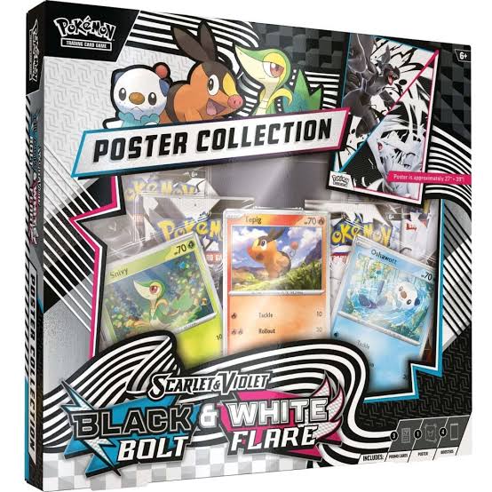 Pokémon Black Bolt and White Flare Poster Collection