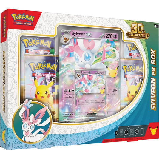 Pokémon TCG: 30th Celebration Sylveon ex Box / Greninja ex Box Bundle